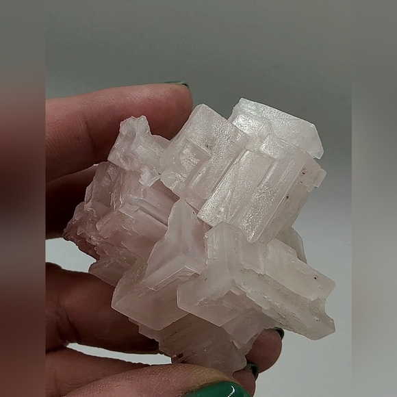 Ultracool Geometric Pink Halite Specimen - Picture 11 of 17